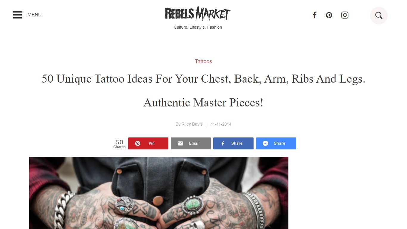 50 Unique Tattoo Ideas For Your Chest, Back, Arm, Ribs And Legs.