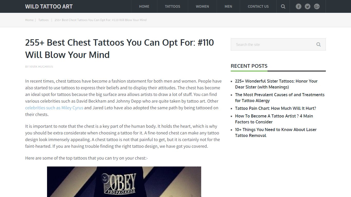 255+ Best Chest Tattoos You Can Opt For: #110 Will Blow Your Mind